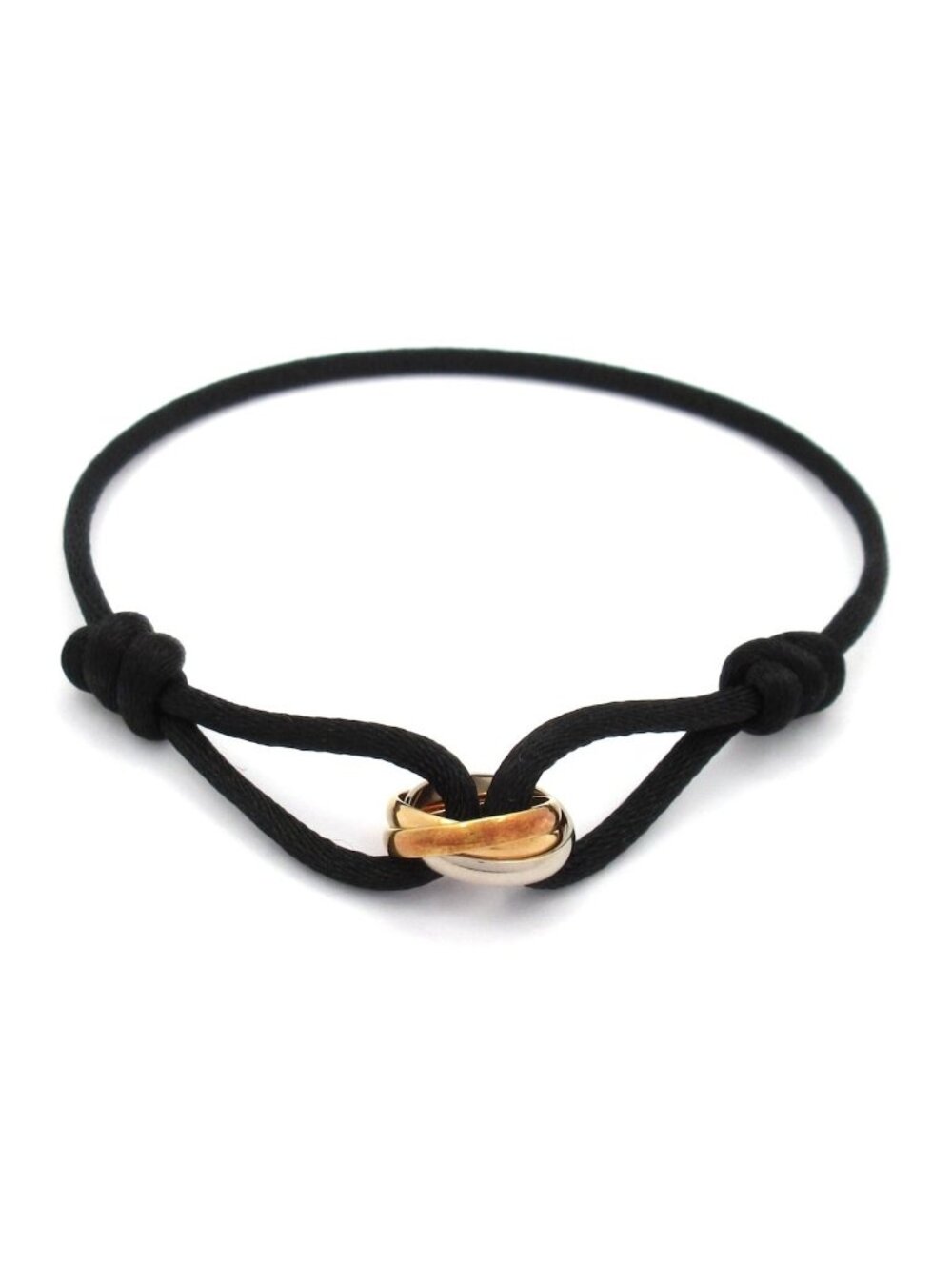 Cartier Bracelet Trinity Cord 18k Black
